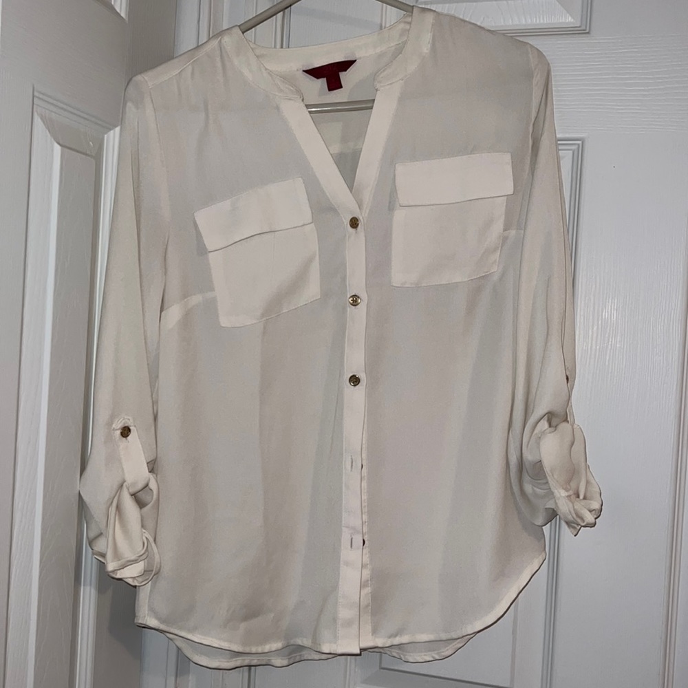 212 Collection Off White Blouse